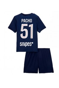 Fotbalové Dres Paris Saint-Germain Willian Pacho #51 Dětské Domácí Oblečení 2025-26 Krátký Rukáv (+ trenýrky)